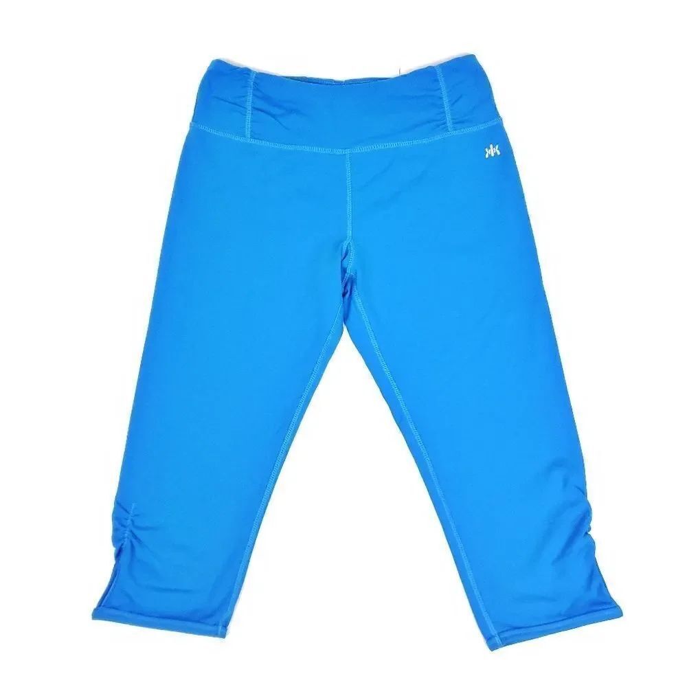 Kyodan blue workout yoga cropped leggings S